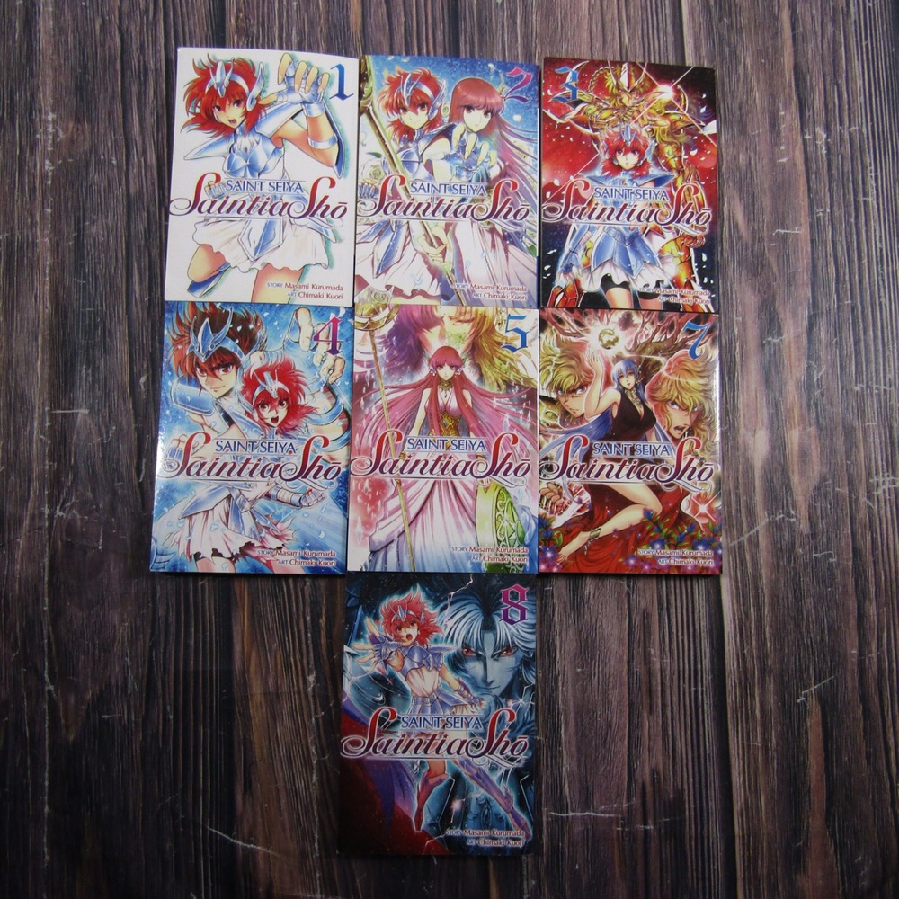 Seven Seas Saint Seiya Saintia Sho Manga Lot Vols 1-5 7 8 English Paperback
